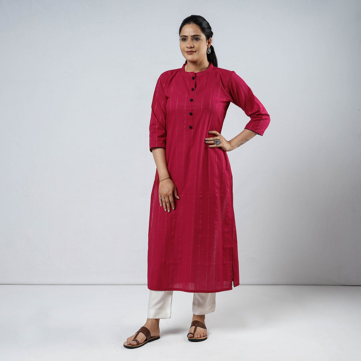 jacquard kurta