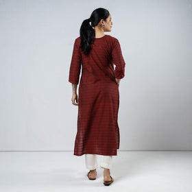 Buy Cotton Straight Jacquard Kurta for Women