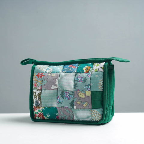  Patchwork Quilted Multipurpose Toiletry Bag 