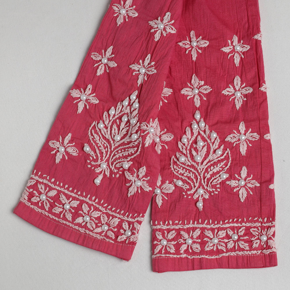 chikankari pant