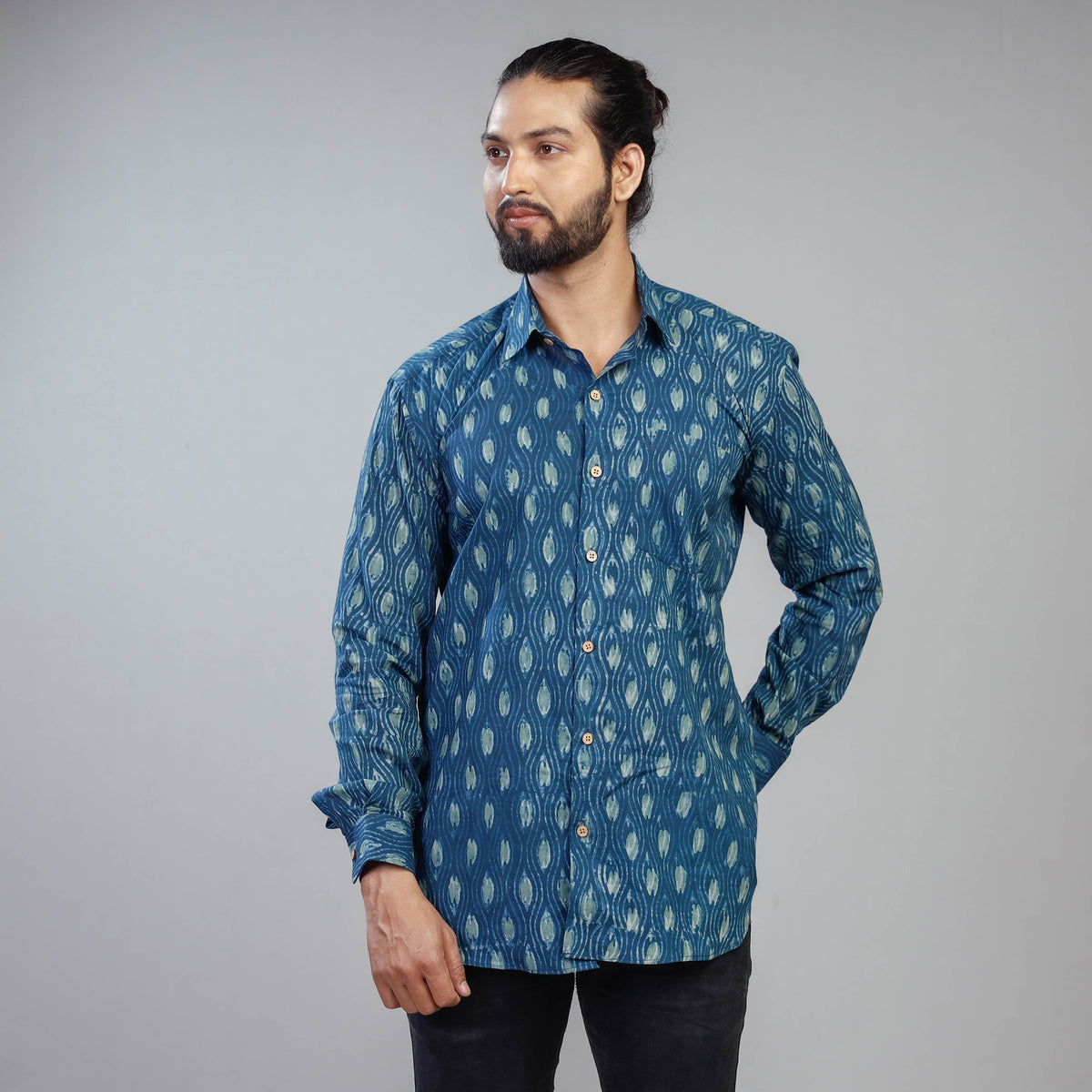 Block Printed men shirt
