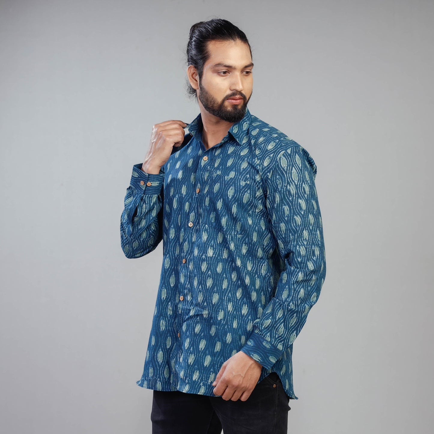 Block Printed men shirt
