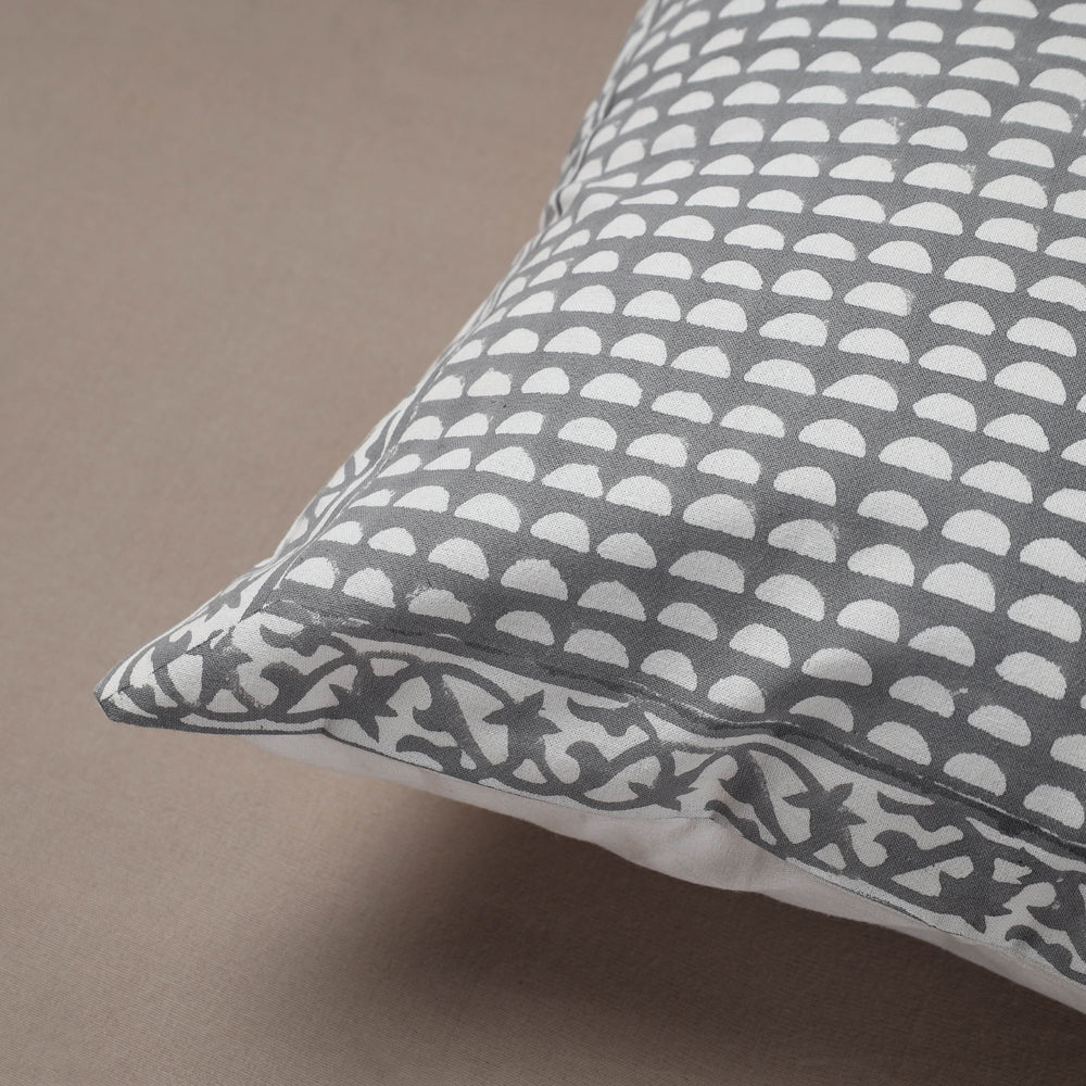 Buy Block Print Cotton Sanganeri Cushion Cover