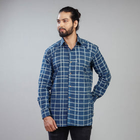 Buy Akola Block Printing Cotton Men Full Sleeve Shirt Online at iTokri.com