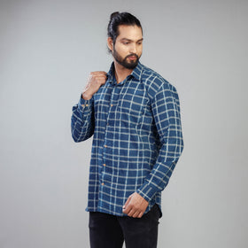 Buy Akola Block Printing Cotton Men Full Sleeve Shirt Online at iTokri.com