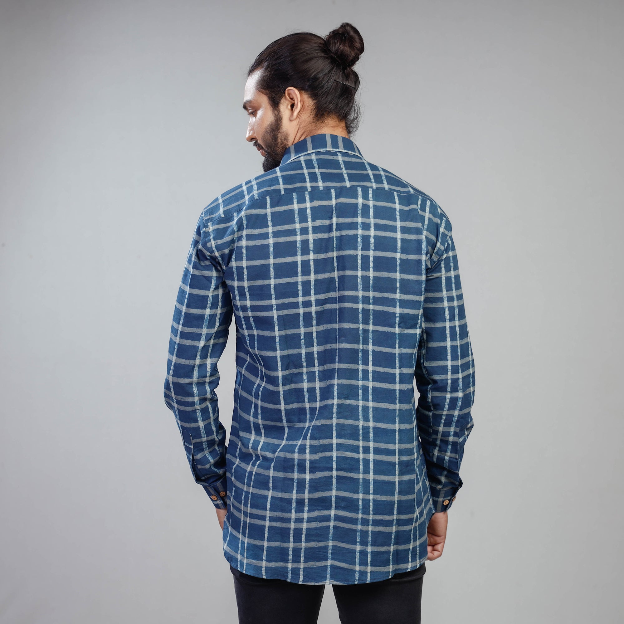 Buy Akola Block Printing Cotton Men Full Sleeve Shirt Online at iTokri.com