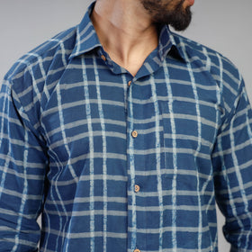 Buy Akola Block Printing Cotton Men Full Sleeve Shirt Online at iTokri.com