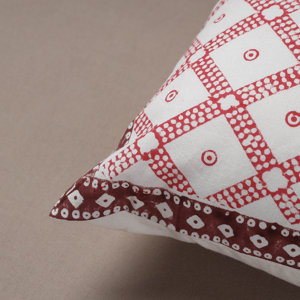 Block Printed Cushion Cover 