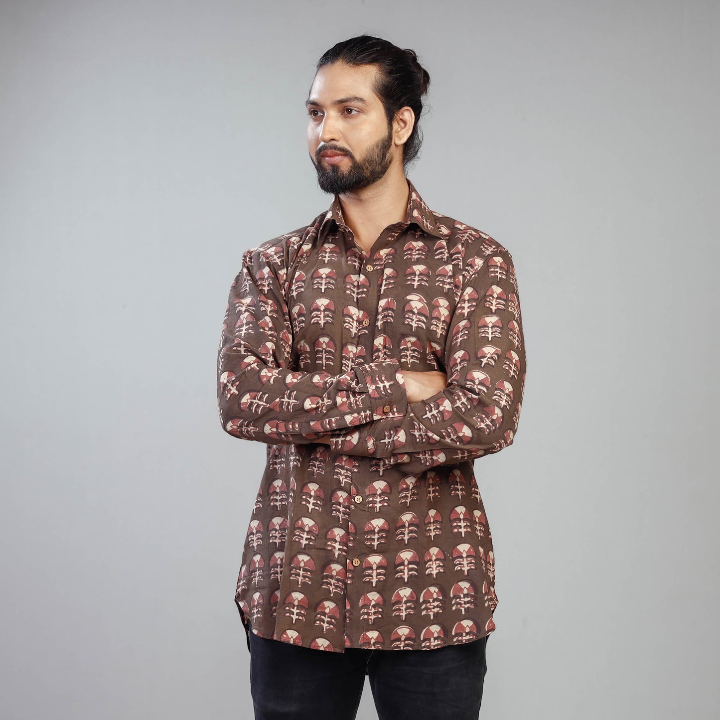 Block Printed men shirt
