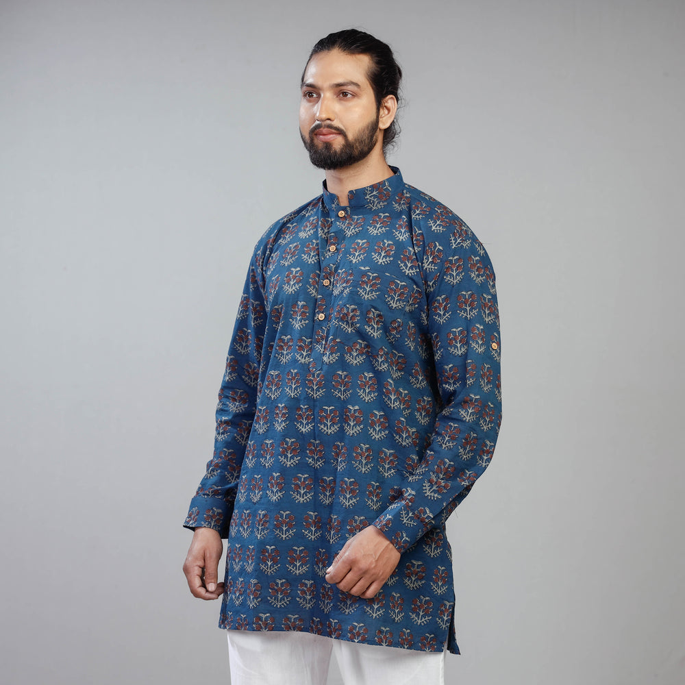 Akola Block printed men kurta