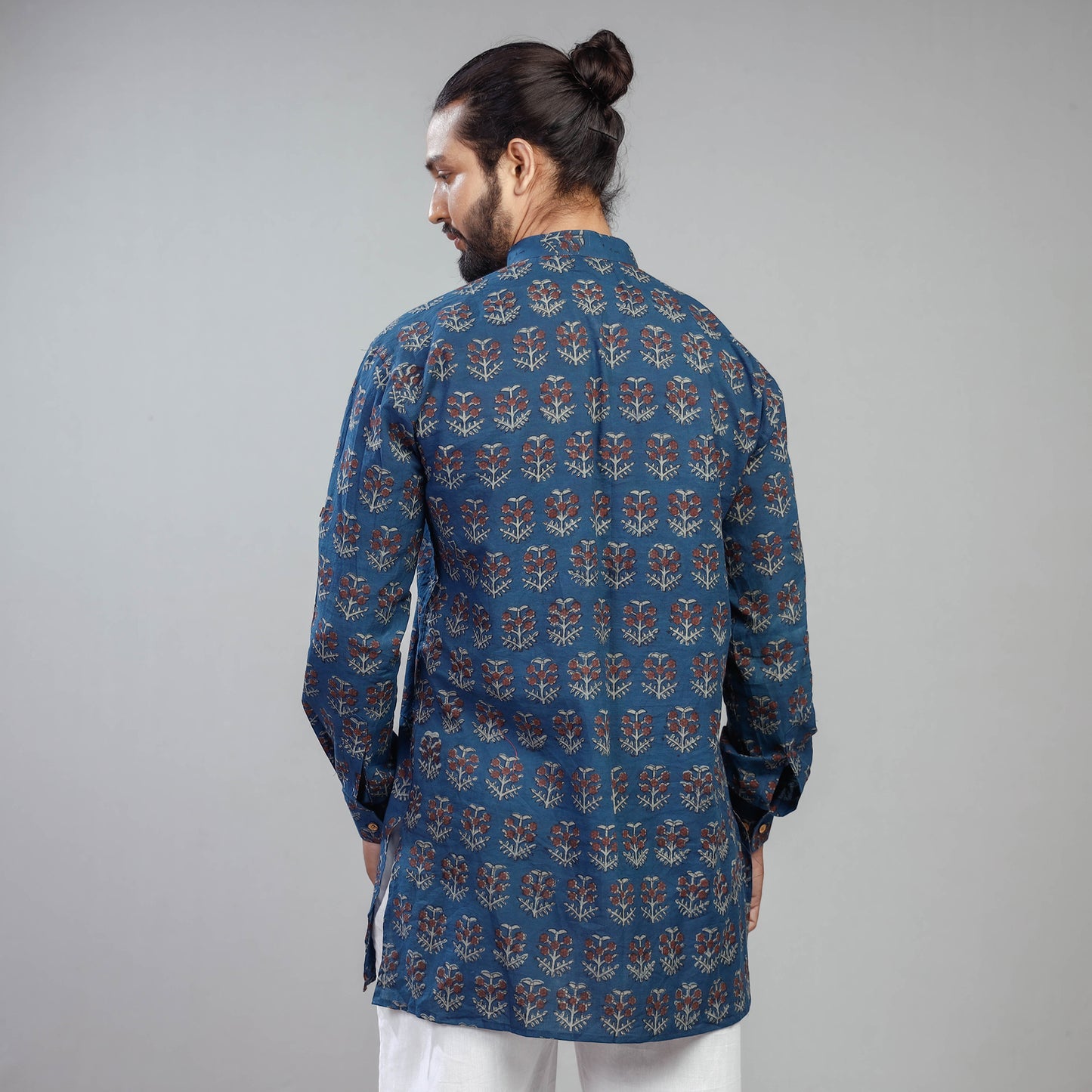 Akola Block printed men kurta