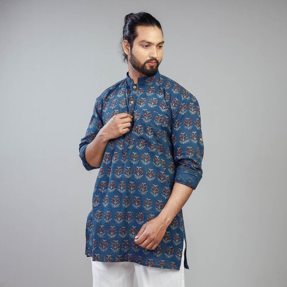 Akola Block printed men kurta