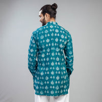 block printed men kurta