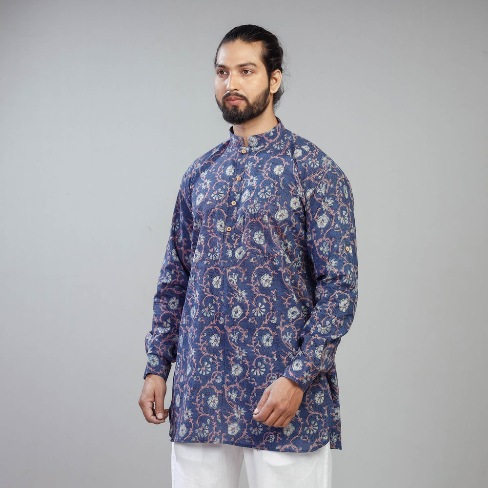 block print men kurta