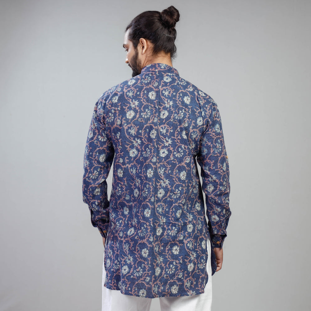 block print men kurta