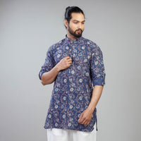 block print men kurta