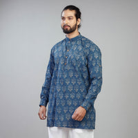 block print men kurta