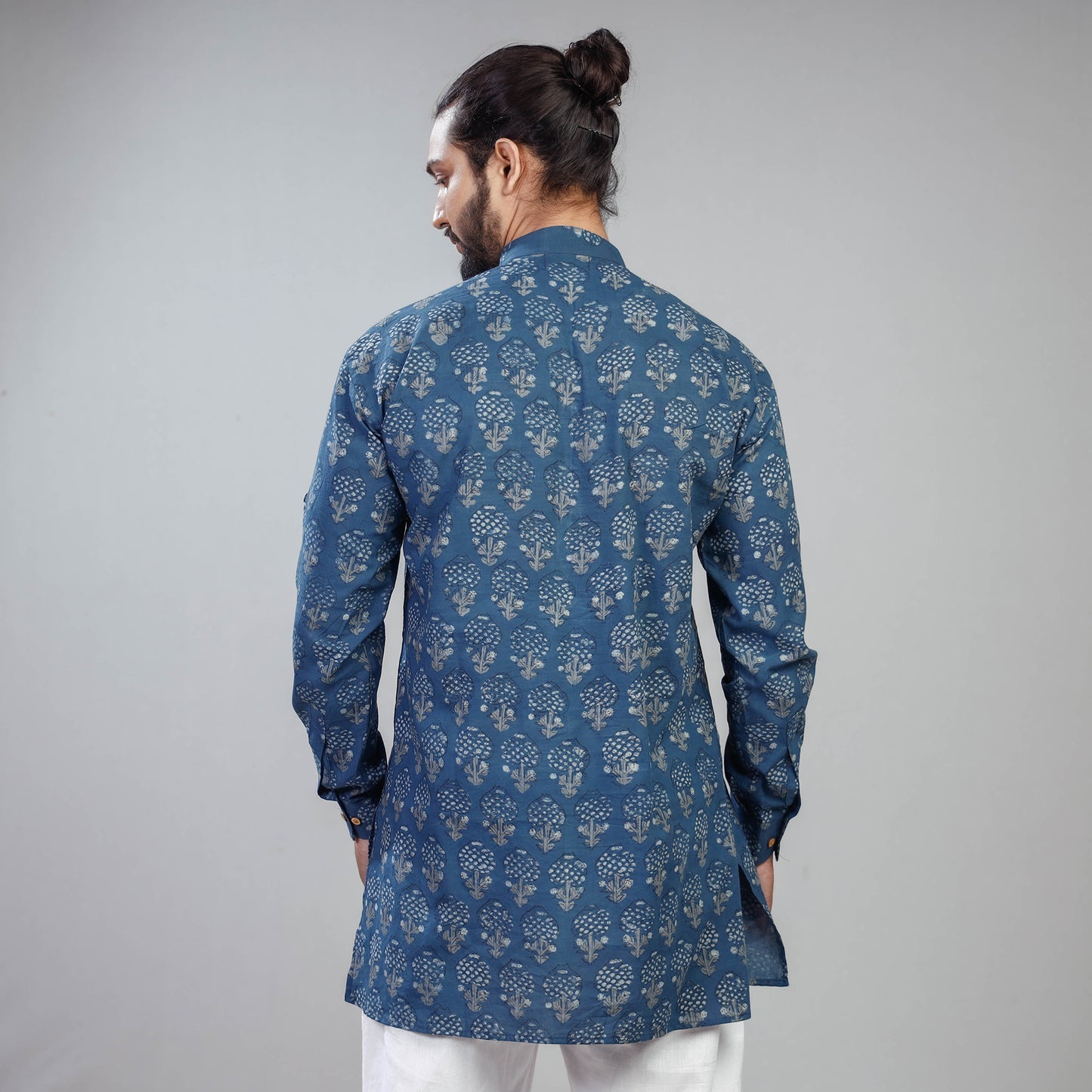 block print men kurta