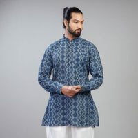 block printed men kurta