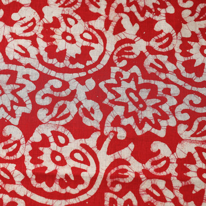 Red - Hand Batik Printed Cotton Fabric
