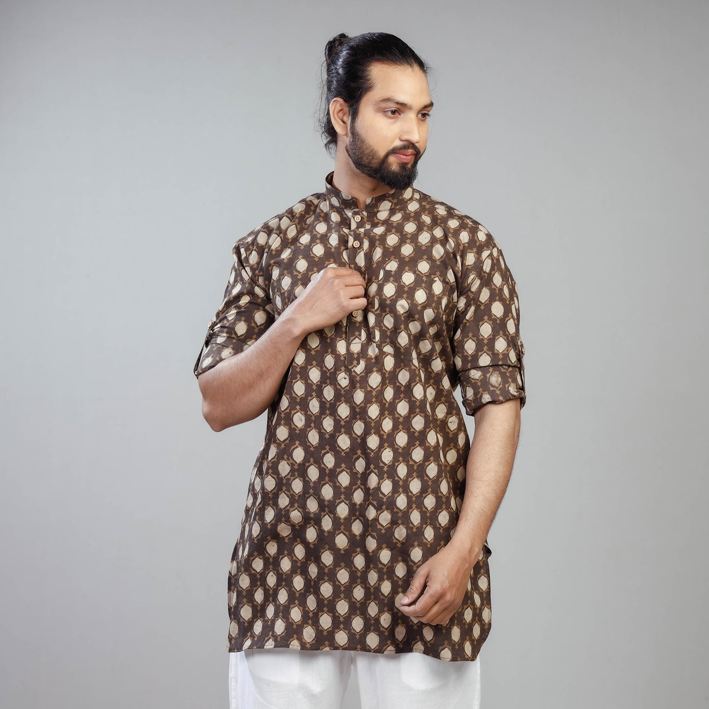 Block Printed Men Kurta
