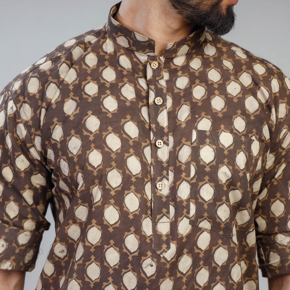 Block Printed Men Kurta
