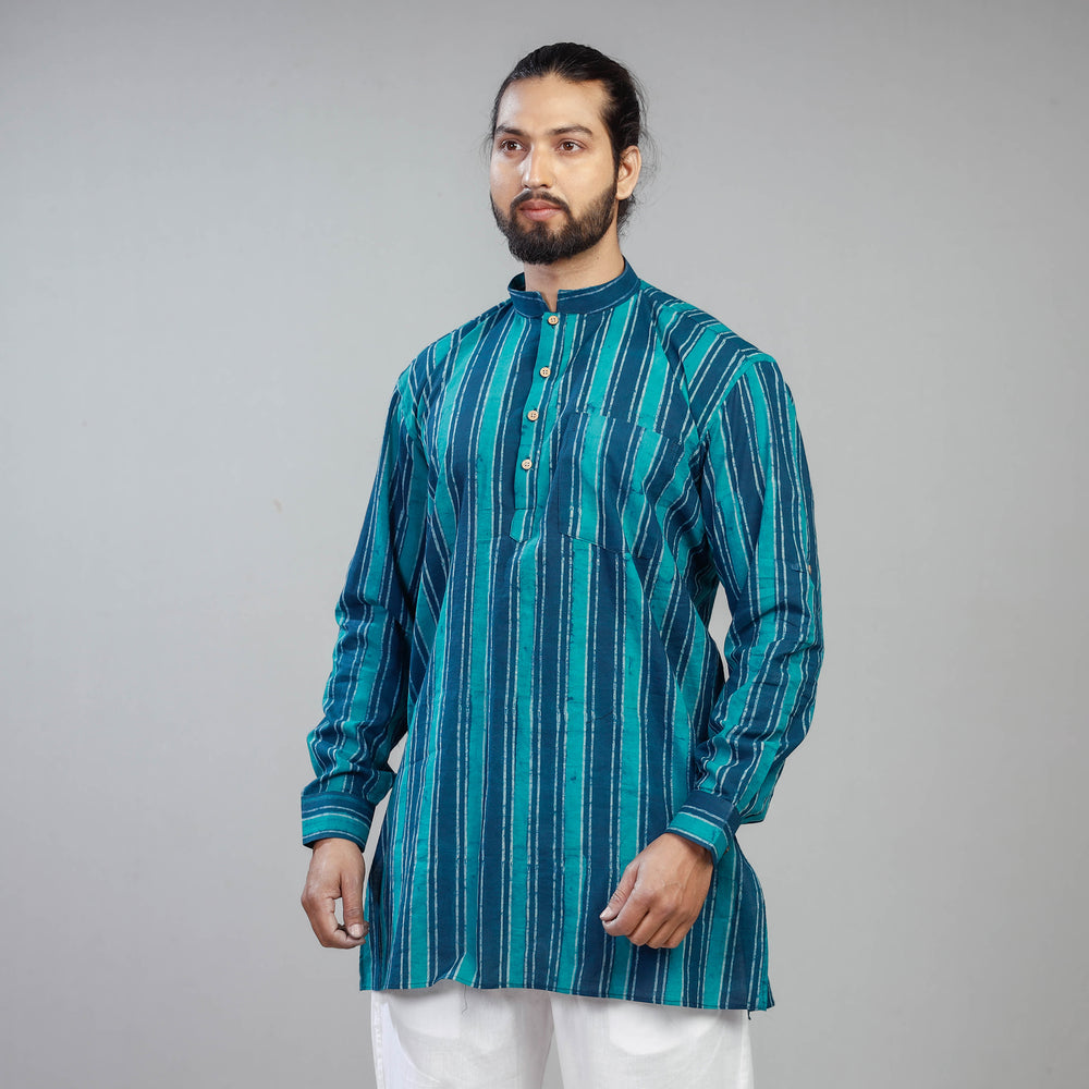 block printed men kurta