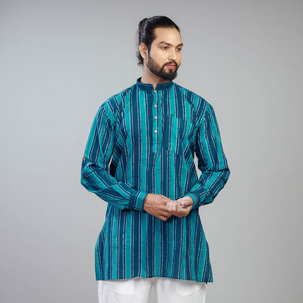 block printed men kurta