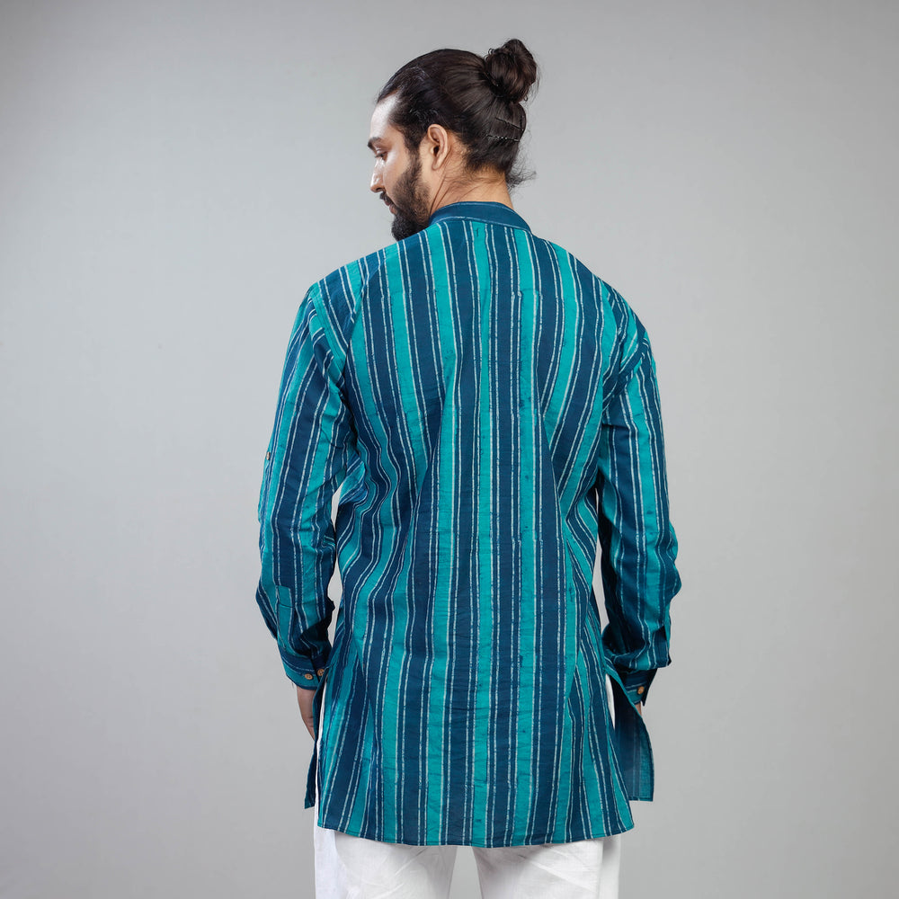 block printed men kurta