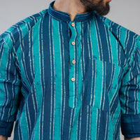 block printed men kurta