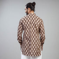 block printed men kurta