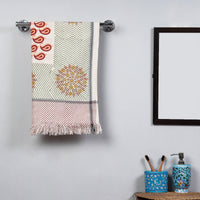 Block Printed Cotton Towel
