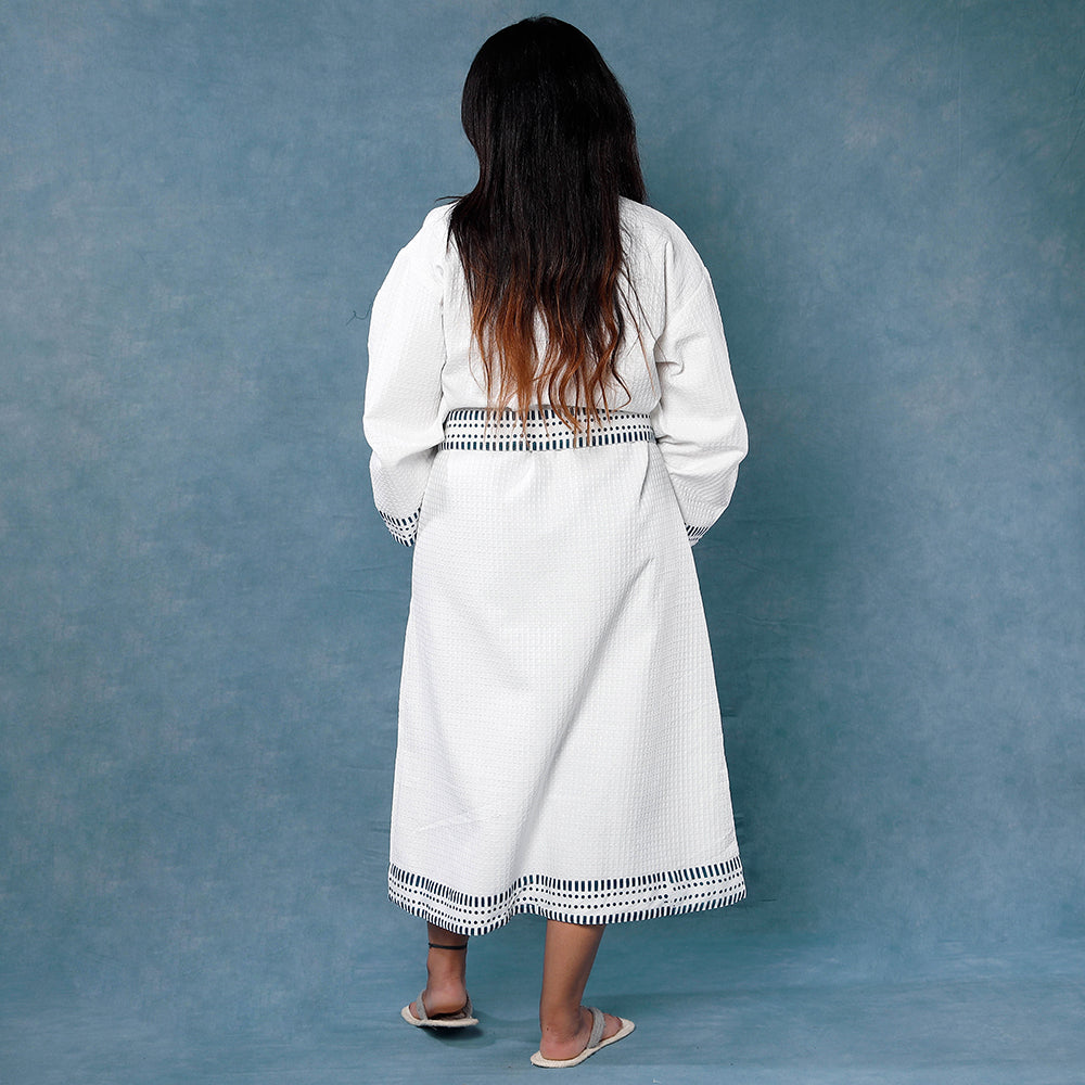 Block Printed Bath Robe