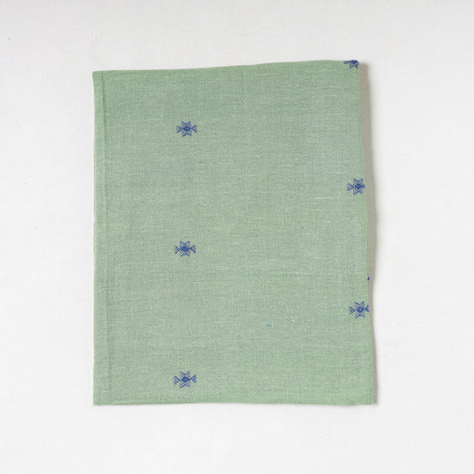 Green - Organic Kala Cotton Pure Handloom Chaumukh Precut Fabric