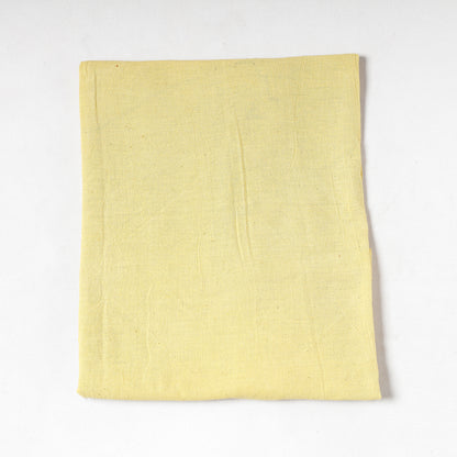Yellow - Organic Kala Cotton Pure Handloom Chaumukh Precut Fabric (1 meter)