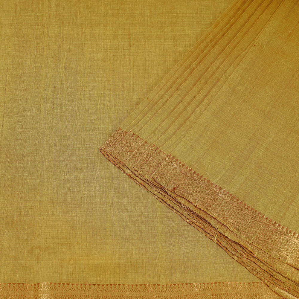 Mangalagiri Handloom Cotton Zari Border Fabric