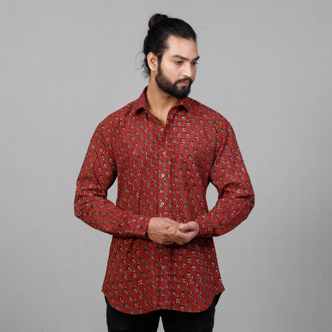 Block Printed men shirt
