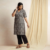 Kalamkari Kurta with Palazzo & Dupatta Set
