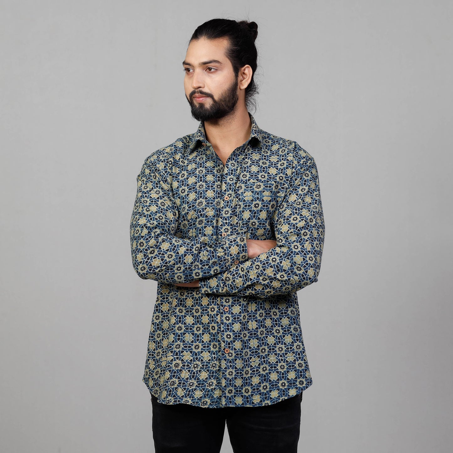 Ajrakh men shirt