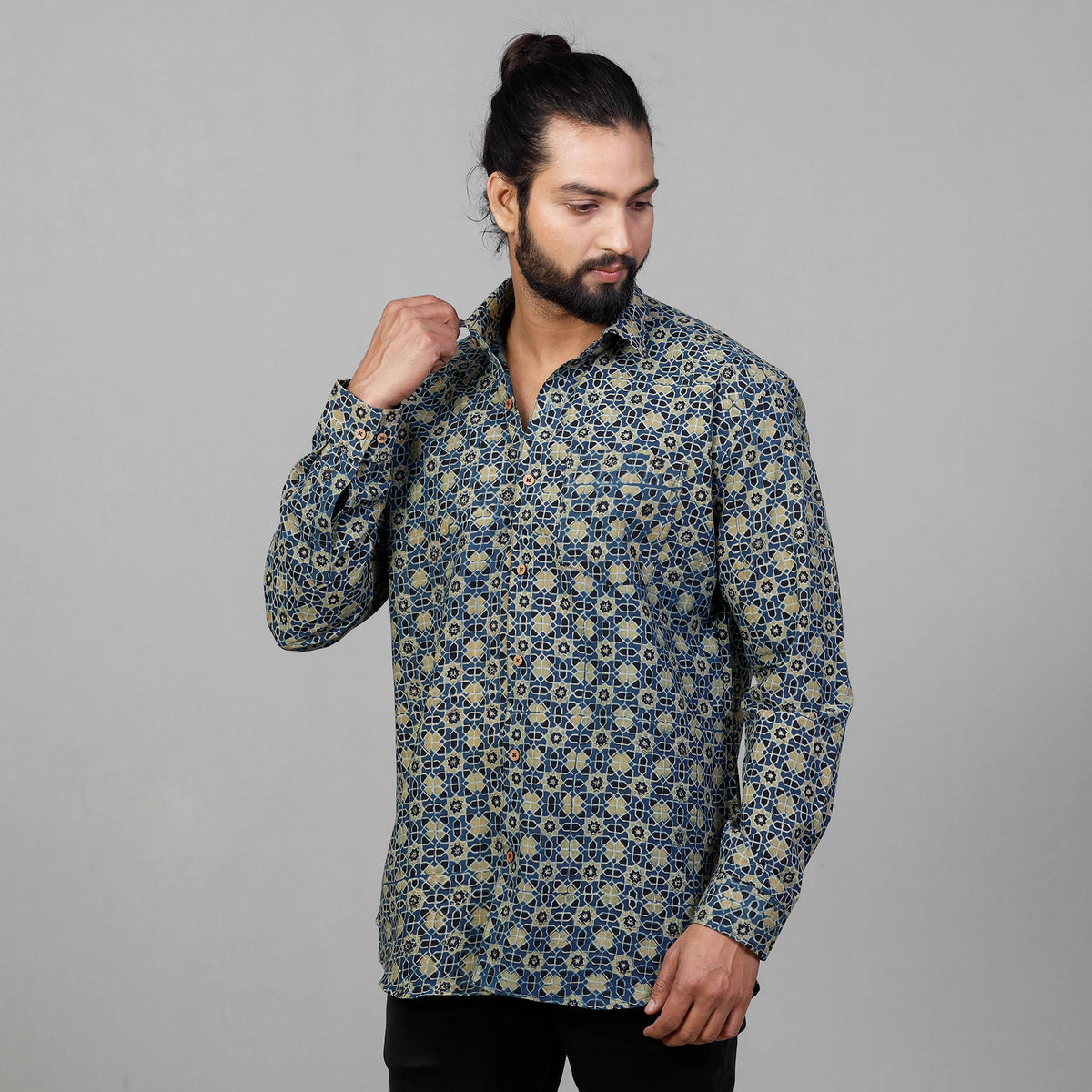 Ajrakh men shirt