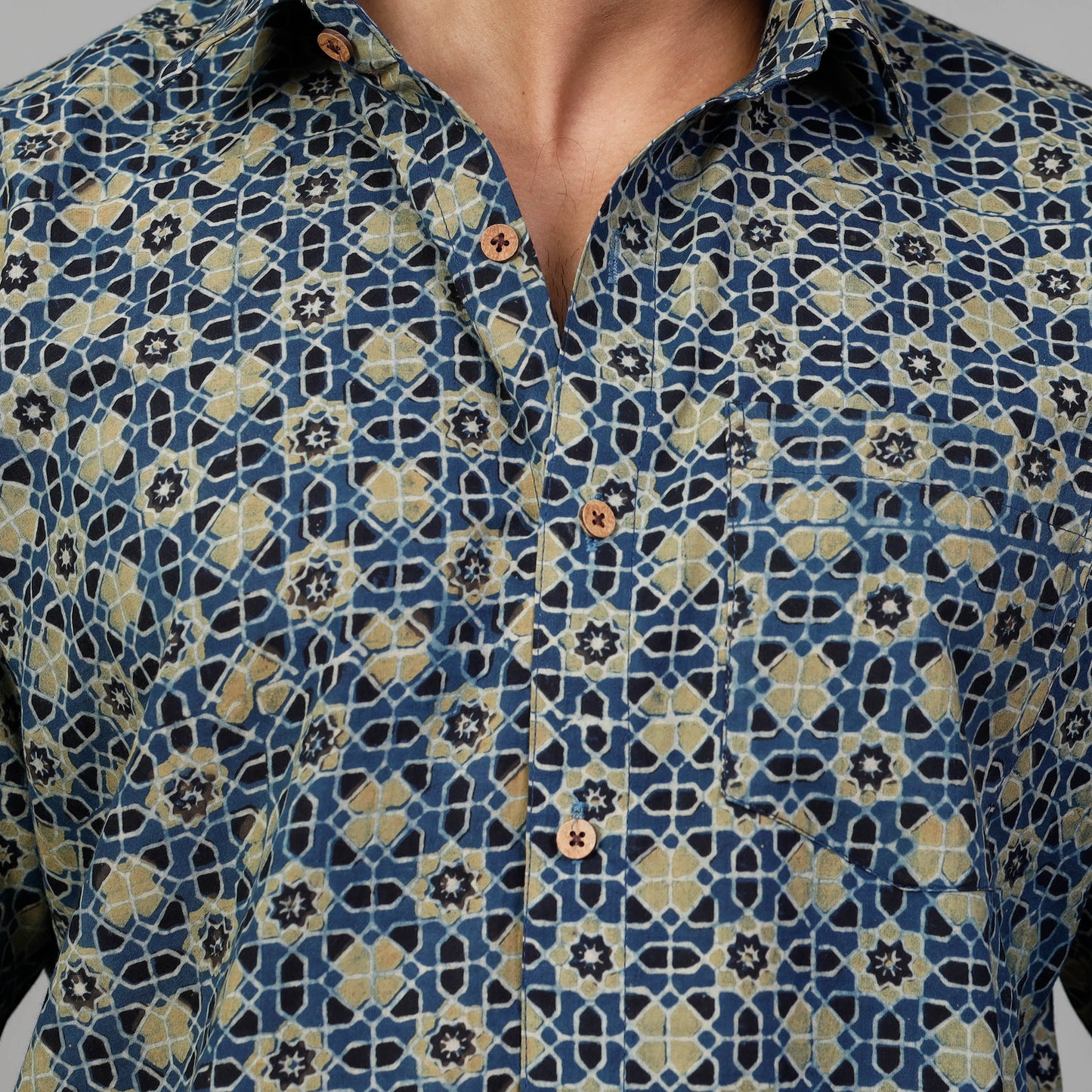 Ajrakh men shirt