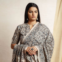 Kalamkari Kurta with Palazzo & Dupatta Set
