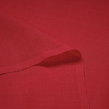 Old Rose Red Original Mangalagiri Handloom Cotton Fabric