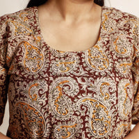 Kalamkari Kurta with Palazzo & Dupatta Set
