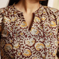 Kalamkari Kurta with Palazzo & Dupatta Set
