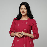 Jacquard Cotton Kurta