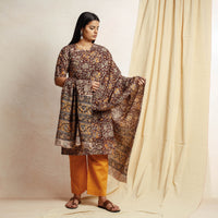 Kalamkari Kurta with Palazzo & Dupatta Set
