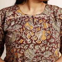 Kalamkari Kurta with Palazzo & Dupatta Set
