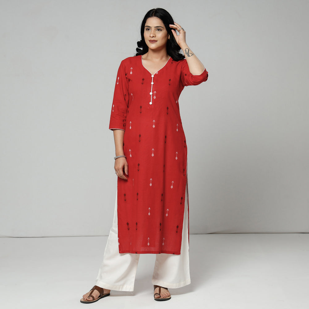 jacquard kurta