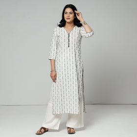 Buy Jacquard Cotton Long Kurta Online l iTokri.com